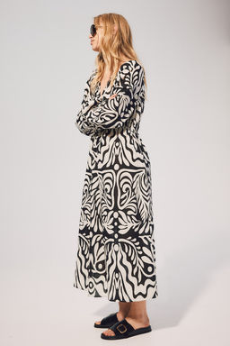 Vestido de algodon con mangas globo - H&m фото 4