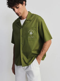 Рубашка с вышивкой на груди ZR2605043009-15 / Zarina