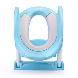 Детская накладка на унитаз со ступенькой (голубой)