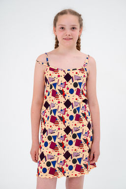 Ночная сорочка детская из кулирки Оливия мозайка - Амадэль фото 6