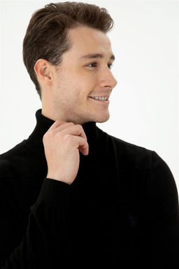 U. S. Polo Assn Мужской черный свитер - U.s. polo assn фото 2