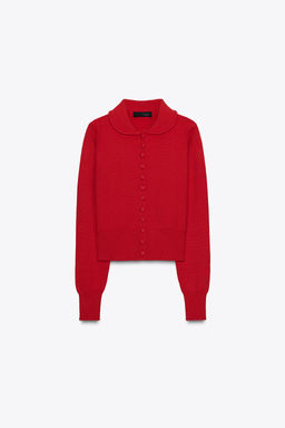 CARDIGAN WITH PETER PAN COLLAR - Zara фото 5