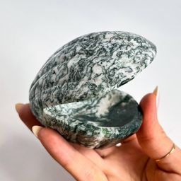 Морской Гребешок из Агата мохового - Радуга самоцветов фото 2