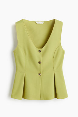 Chaleco con peplum