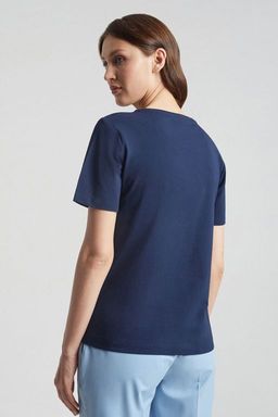 Футболка женская LS-013467-DN, 
темно-синий - Steinberg фото 4