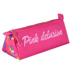 Пенал школьный Феникс+, арт.65242/ 30 РОЗОВАЯ ТЕМА (без наполнения, 20х8,5х6,5 см, полиэстер, молния