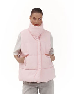 K13029 Жилет синтепоновый КОРИЧНЕВЫЙ - Brand фото 5