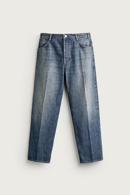 JEANS RELAXED FIT PLANCHADO / Azul - Zara фото 9