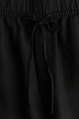 Pantal?n en mezcla de lino con cord?n de ajuste - H&m фото 8