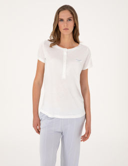 Beyaz 3l_ Lohusa Pijma Tak_m_