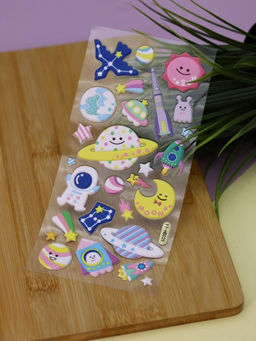 Наклейки объемные "Space" (9*22,5 см)