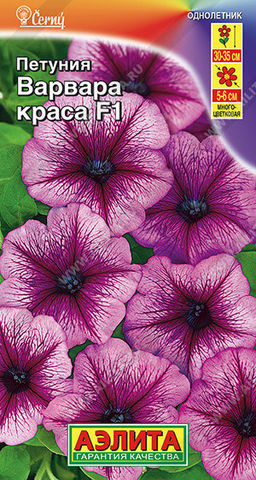 1678A Петуния Варвара Краса F1 многоцветковая 7шт