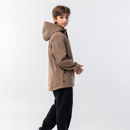 RODOS Куртка софтшелл для мальчика демисезон М-311д Тёмно-серый  фото 17