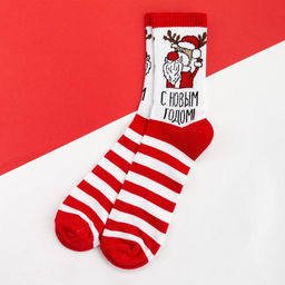 Носки новогодние мужские KAFTAN С НГ, размер 41-44 (27-29 см)  фото 2
