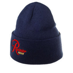 Шапка AMERICAN NEEDLE арт. 21019A-RAINIER PBR Rainier Beer Cuffed Knit (темно-синий) фото 2