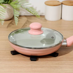 Цена за 2 шт. Подставка для горячего складная Доляна, d=19 см, цвет чёрный