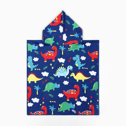 Полотенце - пончо детское LoveLife «Динозавры», 60×120 см