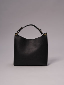 Сумка кожаная Deboro 30994 черный фиолет