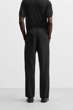 STRAIGHT-LEG PLEATED TROUSERS - Zara фото 3