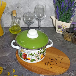 Кастрюля 2,0л цил. Вкусный компот 6RD161М белосн.