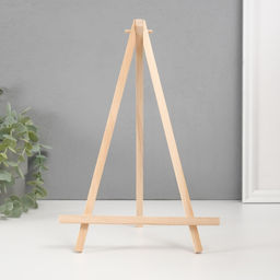 Цена за 10 шт. Настольная подставка тренога «Мольберт», дерево, для фото, книг, телефона, 2×18×28 см