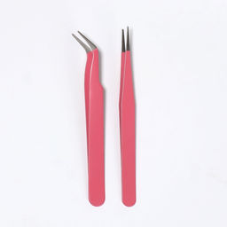 Пинцеты для наращивания ресниц, набор - 2 шт., МИКС