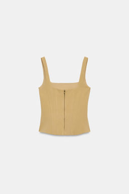 TOP CORSETERO BOTONES / Beige - Zara фото 7