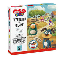 Игра настольная "Переполох на ферме" (05738) 5+, "Десятое королевство" / "Baby toys games: