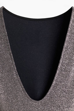 Vestido brillante con espalda en U - H&m фото 7