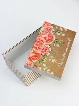 Набор подарочных коробок 10 в 1 Flowers, 32.5×20×12.5 - 12×7×4 см