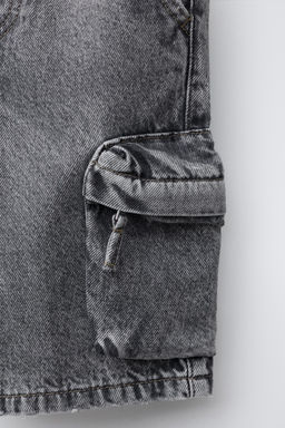 BERMUDA DENIM CARGO URBAN / Gris medio - Zara фото 4