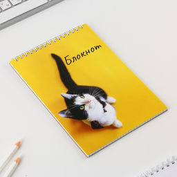 Блокнот А5 на гребне 40 л. Кот - Artfox фото 2