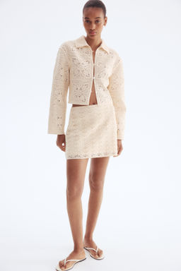 Minifalda efecto crochet - H&m фото 6