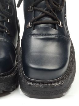 04-926-LACI DARK BLUE Ботинки зимние женские (натуральная кожа, натуральный мех) - Фабричный китай фото 16