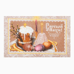 Набор кух. полотенец Доляна Светлой пасхи 4 шт, 28х46 см, рогожка, 100% хл, 160г/м2  фото 27