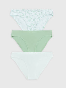 Трусы женские слипы мультипак (3 шт.) белые в цветочек цветочки на белом 412457-3 - Mark formelle фото 7