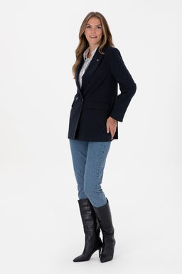 Kad_n Lacivert _izgili Ceket Sepette S_rpriz _ndirim - U.s. polo assn фото 4