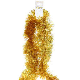 Цена за 10 шт. Мишура 2 м 9 см "Волшебные искры", Золото