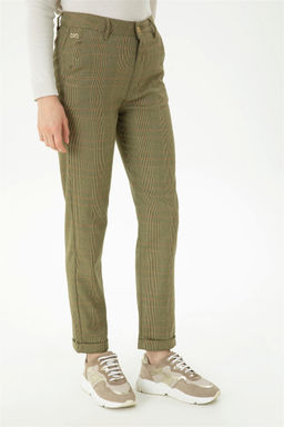 Женские брюки из плотной ткани светло-хаки - U.s. polo assn фото 2