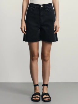 Джинсовые шорты А-силуэта / Zarina фото 3