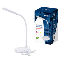 TLD-561 White/LED/450Lm/4500K Светильник настольный, 7W. Механический выключатель. Белый. ТМ Uniel - Volpe фото 14