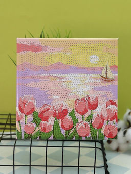 Алмазная мозаика на подрамнике Draw Me! Delicate flower, (20*20 см)