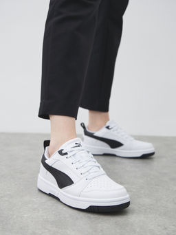 Детские кеды PUMA Puma Rebound V6 Lo Jr Артикул 4587249, белый