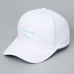 Кепка детская для девочки Summer time, цвет белый, р-р 52-54, 5-7 лет