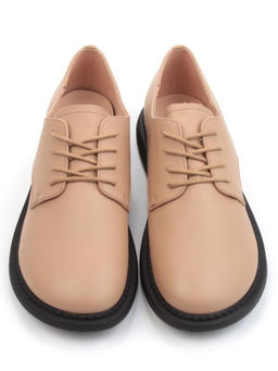 03-DCO125-1 DK. BEIGE Полуботинки женские (натуральная кожа)