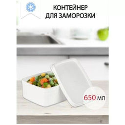 Контейнер для заморозки ALASKA 0.65л белый