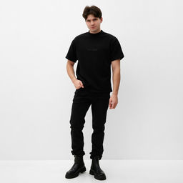 Футболка мужская MIST Men's casual размер 50, черный