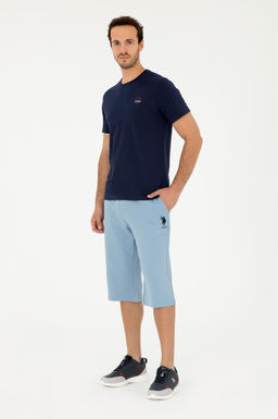 Мужские трикотажные шорты цвета индиго - U.s. polo assn фото 3