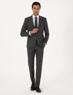 F_me Slim Fit _izgili Mono Yaka Y_n Kar___ml_ Tak_m Elbise