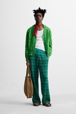 JACQUARD KNIT TROUSERS OTIS KWAME KYE QUAICOE